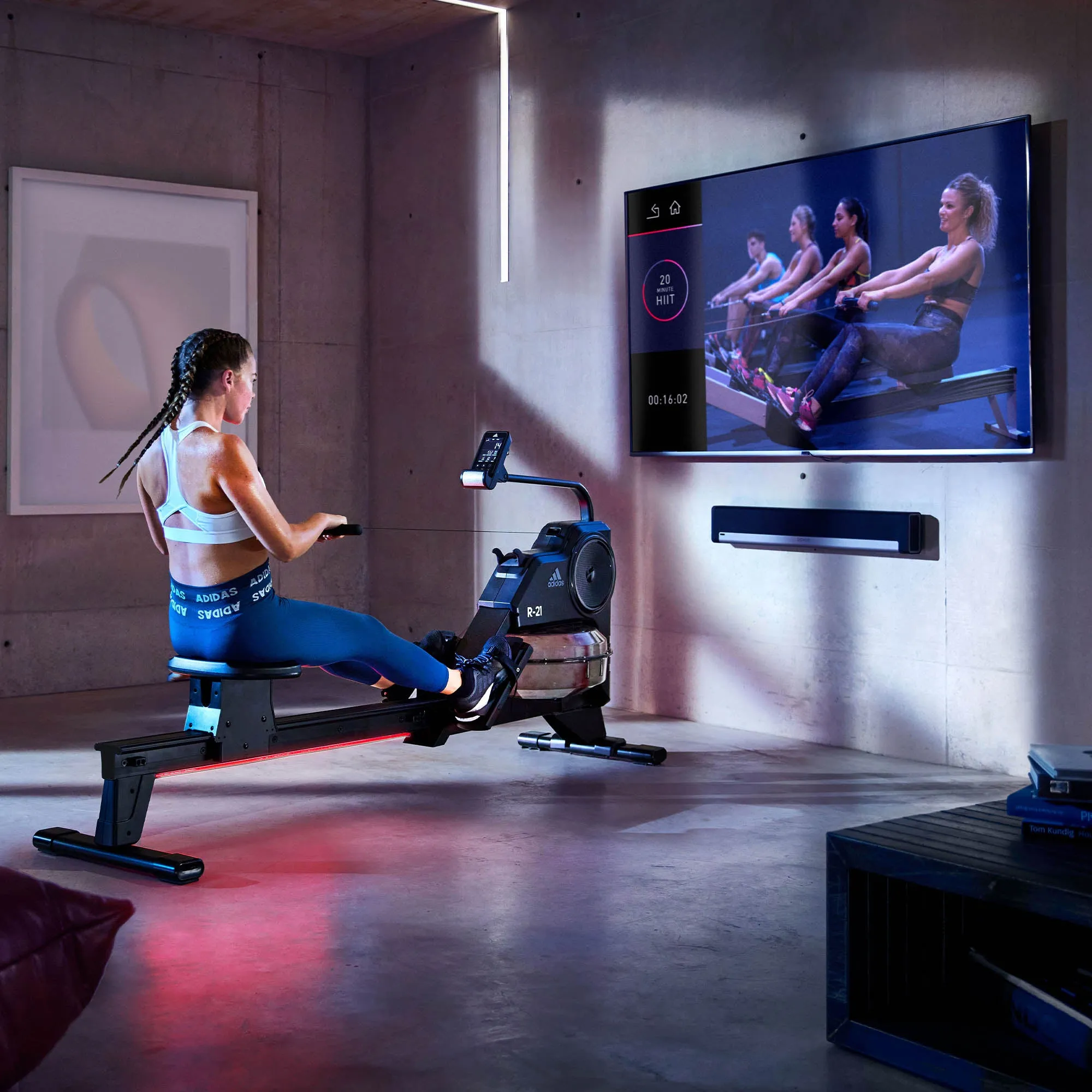 adidas R-21 Water Rower (Bluetooth)