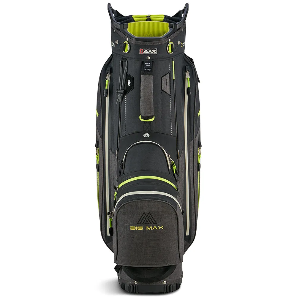 Big Max Aqua Tour 4 Waterproof Cart Bag - Black/Storm/Charcoal/Lime