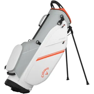 Callaway Chase 14 Stand Bag - White/Silver/Orange