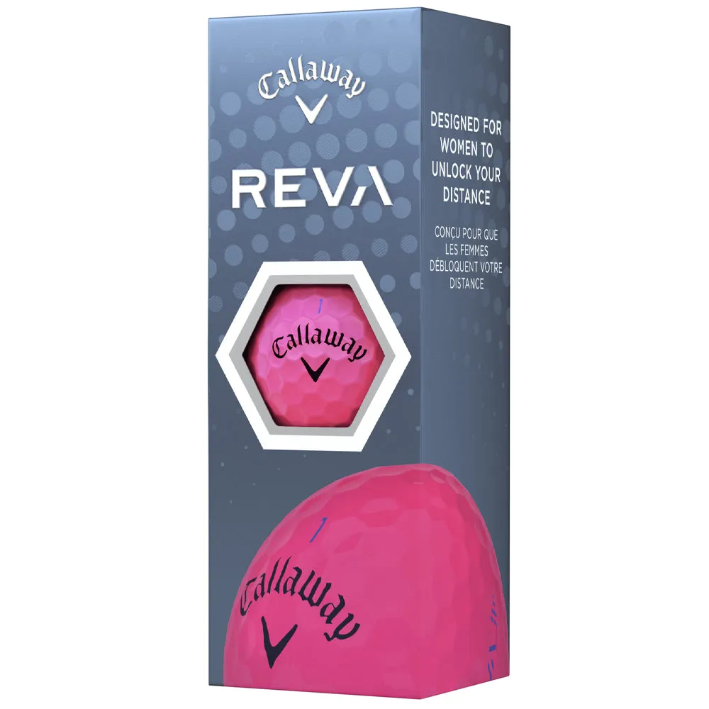 Callaway Ladies Reva Golf Balls - Pink - 12 Pack