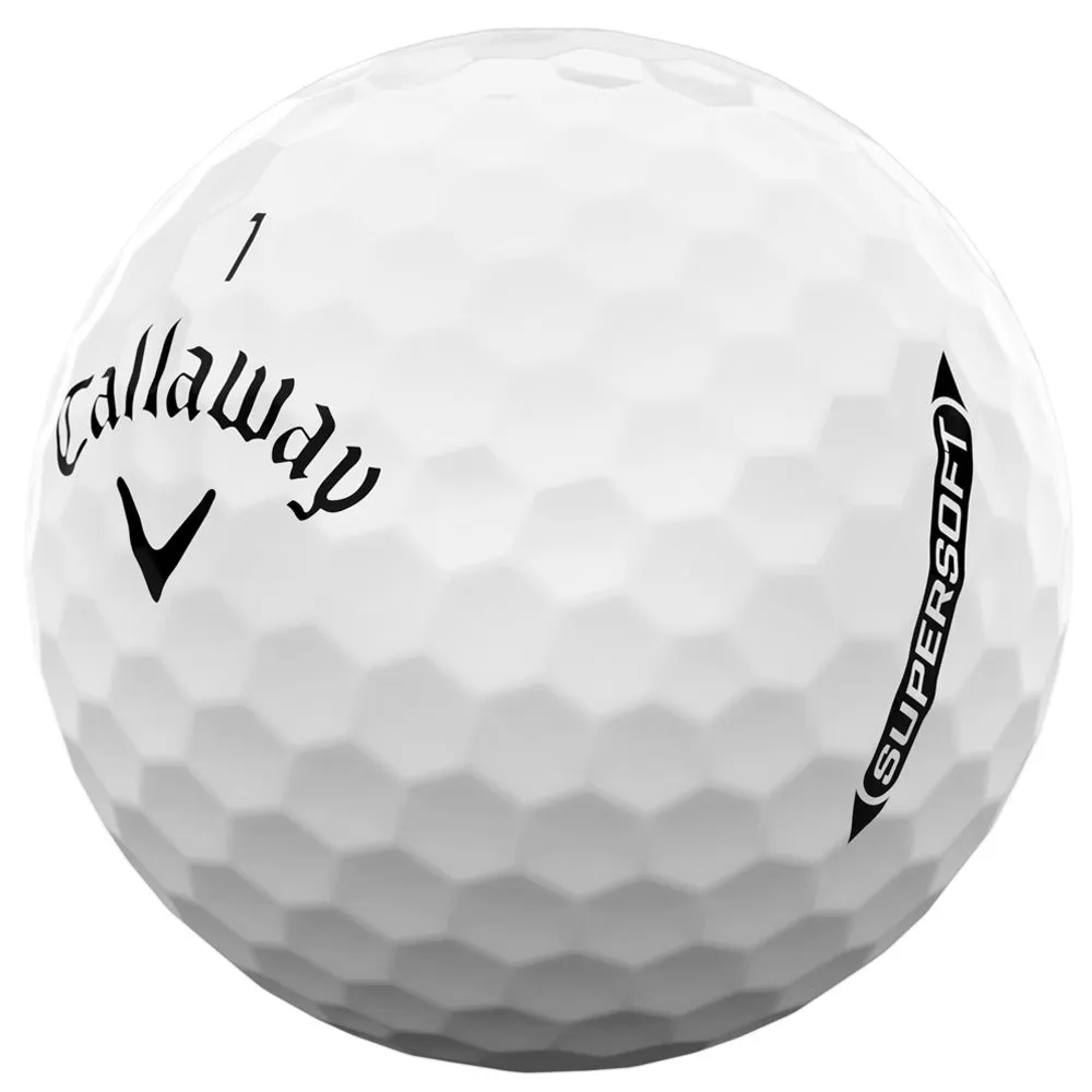 Callaway Supersoft Golf Balls - White - Personalised Logo