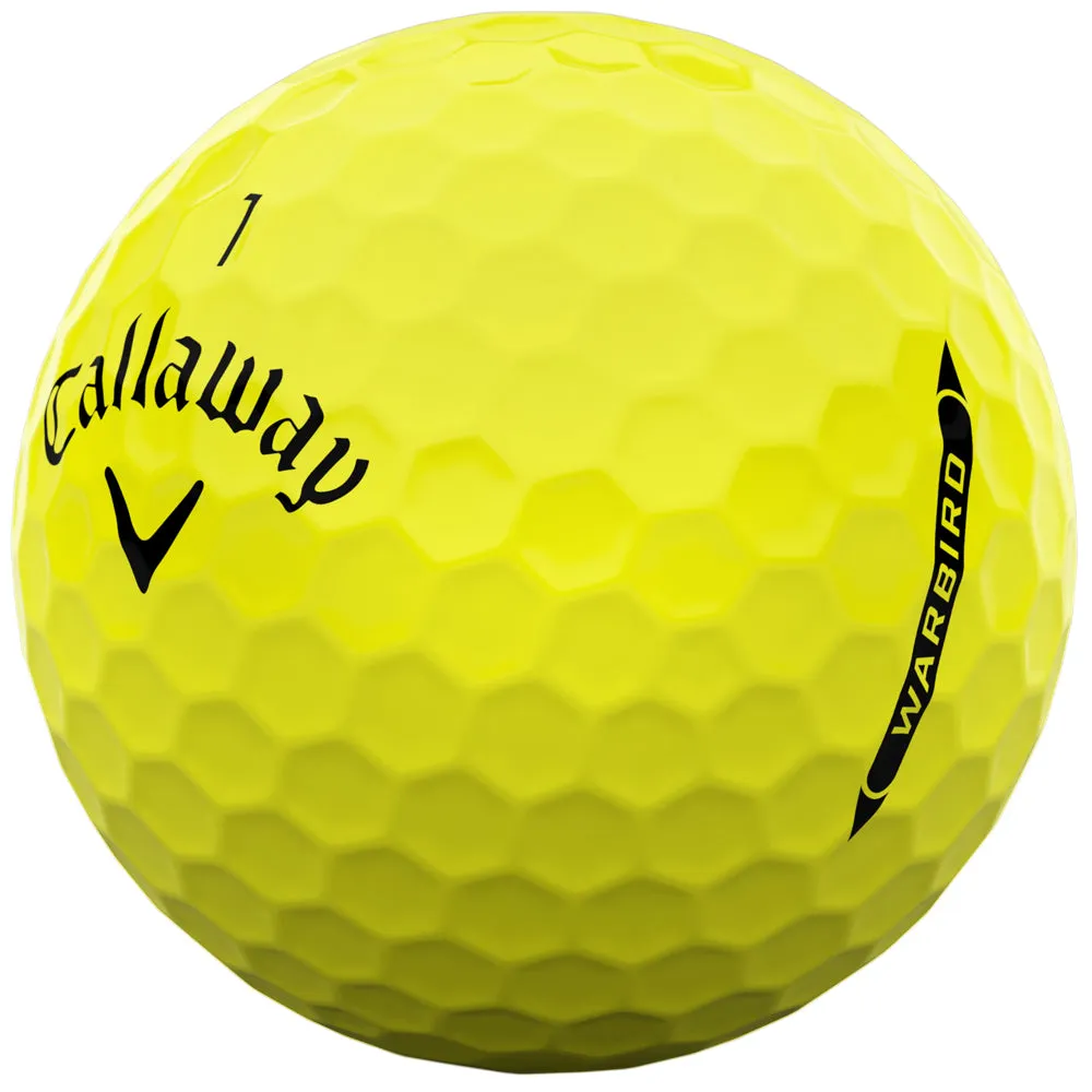 Callaway Warbird Distance  Golf Balls - Yellow - 12 Pack