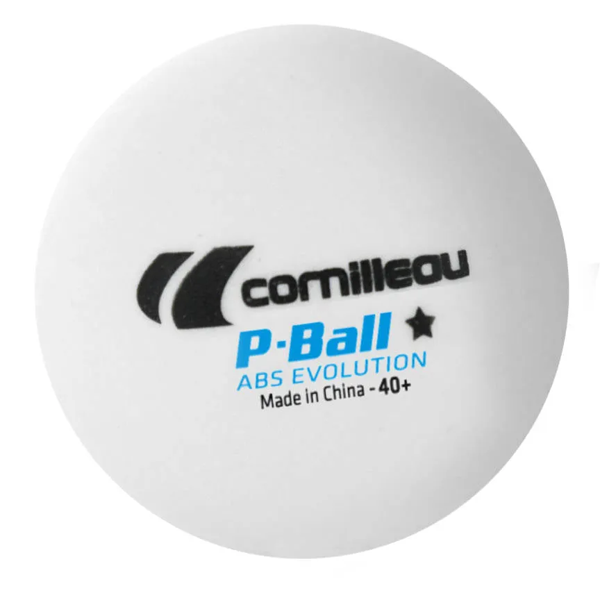 Cornilleau ABS Evolution 1 Star Plastic Table Tennis Balls - Pack of 6
