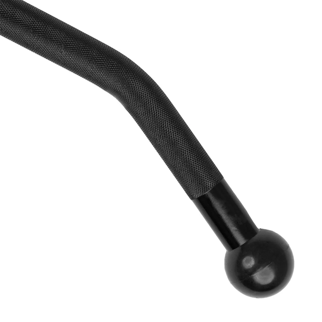 Curl Bar Revolving Attachment with Ball End Grip for Cable Machine Smai