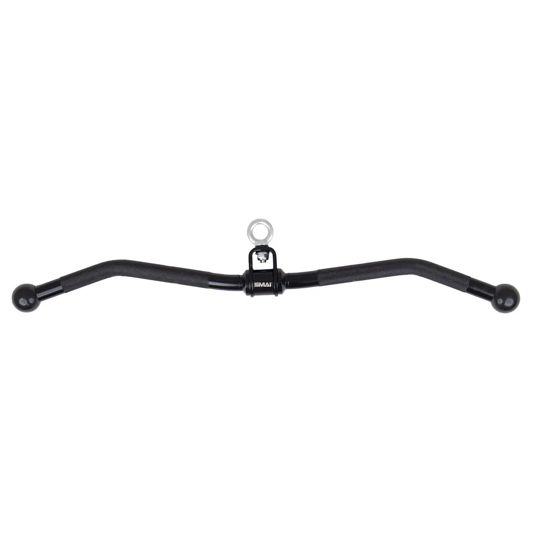 Curl Bar Revolving Attachment with Ball End Grip for Cable Machine Smai