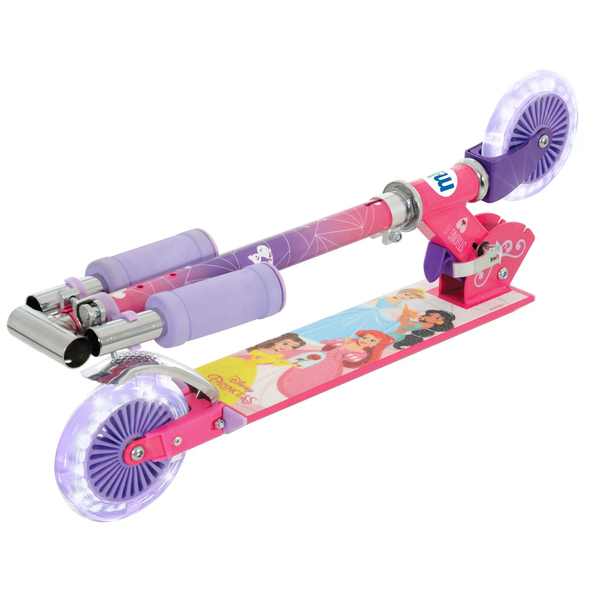 Disney Princess Folding 2-Wheel Inline Scooter with Light Up Wheels