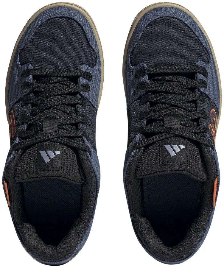 Five Ten Freerider Canvas Flat Shoes - Mens Core Legend Ink/Wonder Steel/Impact Orange 6