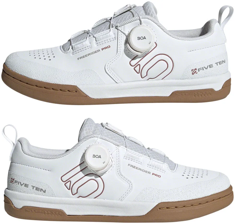 Five Ten Freerider Pro BOA Flat Shoes - Womens  FTWR White/Warm Clay/Gray Three 5.5