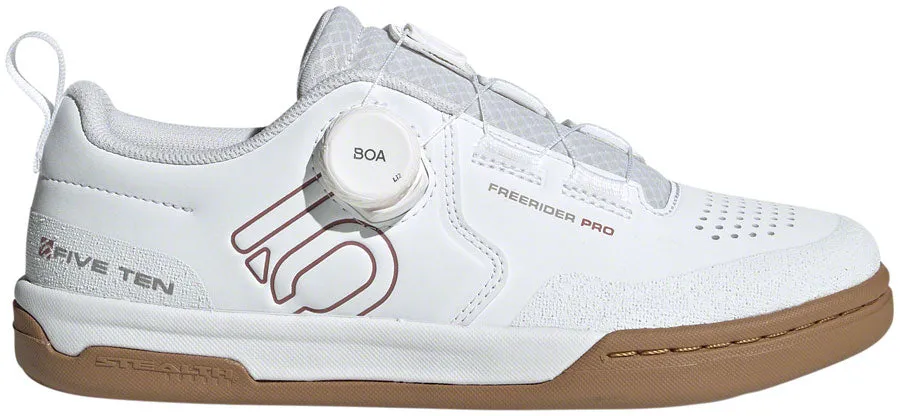 Five Ten Freerider Pro BOA Flat Shoes - Womens  FTWR White/Warm Clay/Gray Three 6