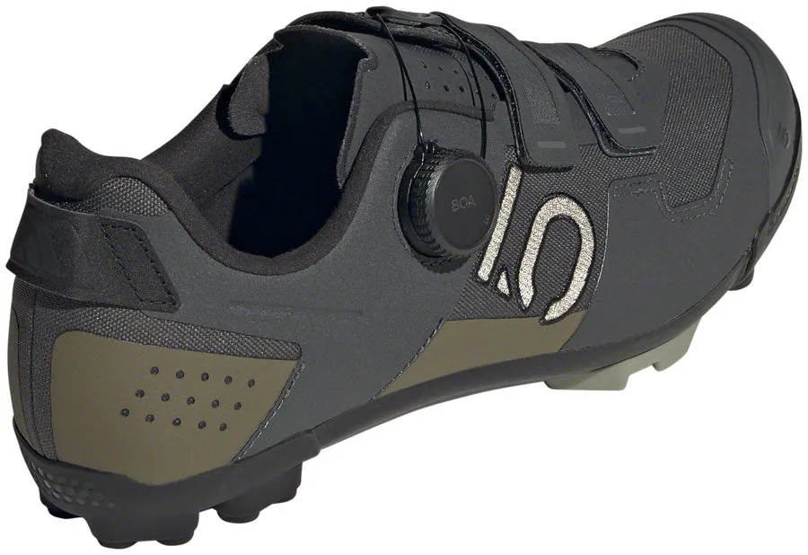 Five Ten Kestrel BOA Mountain Clipless Shoes - Mens Gray Six/Silver Pebble/Olive Strata 12.5
