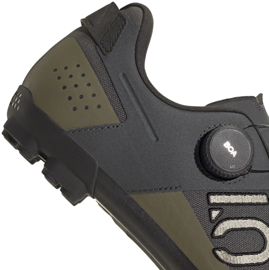 Five Ten Kestrel BOA Mountain Clipless Shoes - Mens Gray Six/Silver Pebble/Olive Strata 7.5