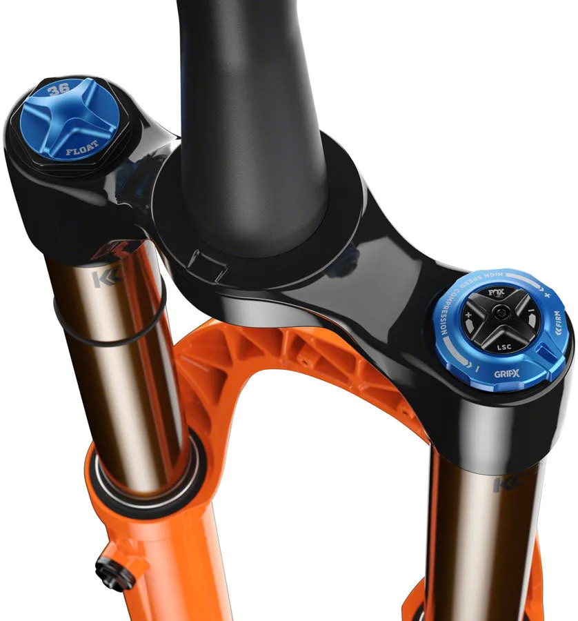 FOX 36 Factory Suspension Fork - 29" 160 mm 15 x 110 mm Kabolt-X 44mm Offset GRIP X Damper 58HT Shiny Orange