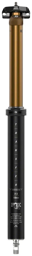FOX Transfer Factory Dropper Seatpost - 31.6 mm 180 mm Internal Routing Kashima Coat