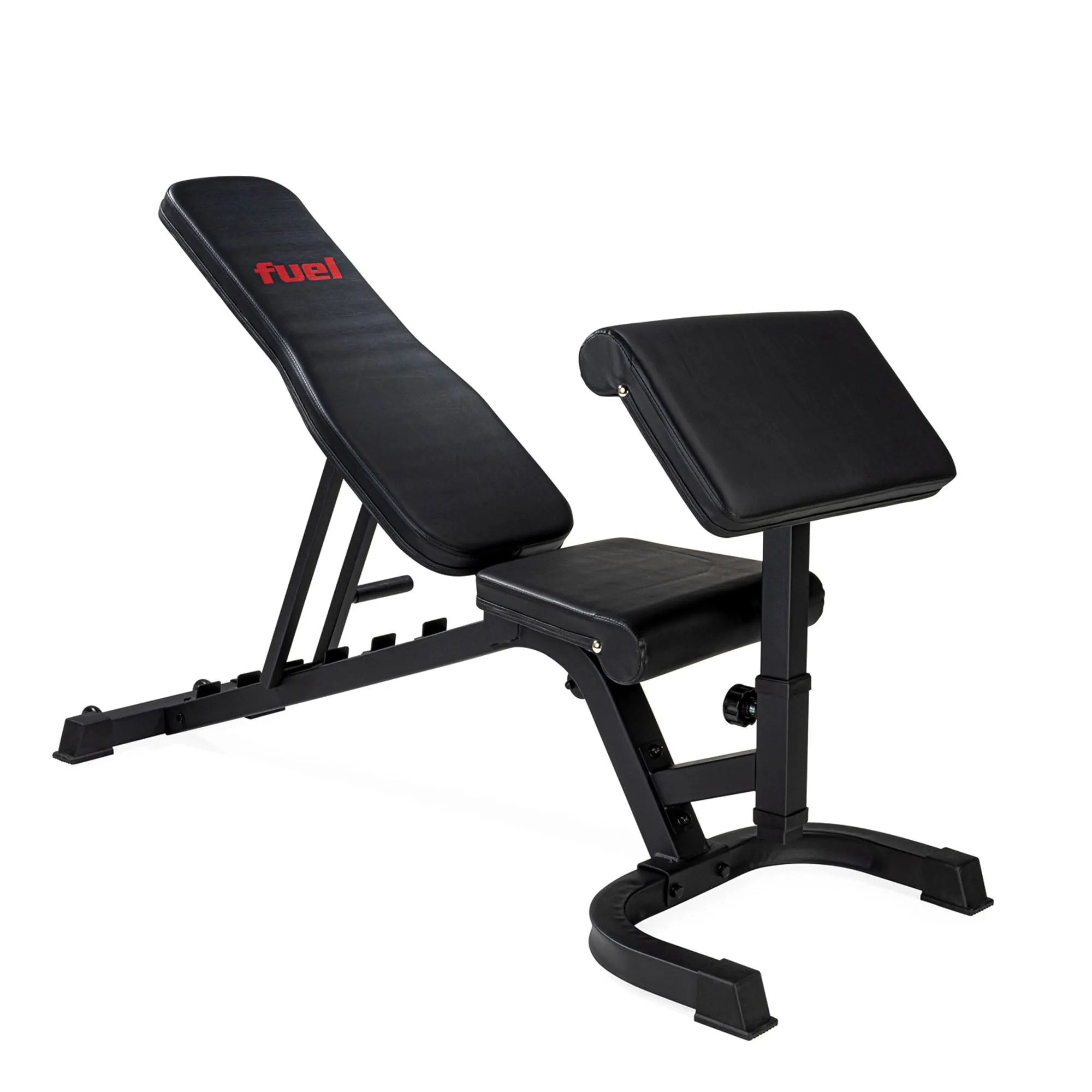 Fuel Fitness FID Weight Bench with Preacher Curl and Leg Developer