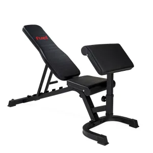 Fuel Fitness FID Weight Bench with Preacher Curl and Leg Developer