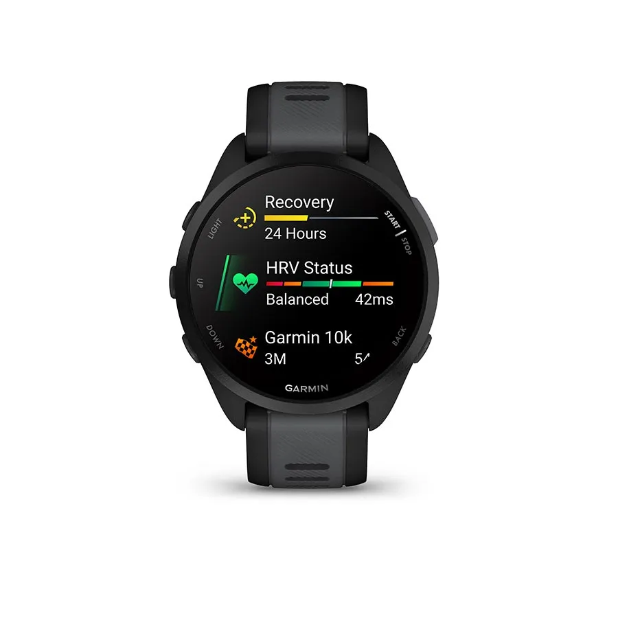Garmin Forerunner 165 Running Watch - Black/Slate Gray