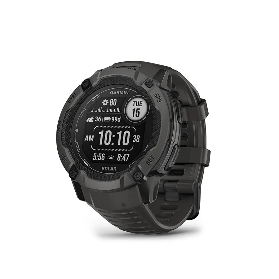 Garmin Instinct 2X Solar Watch Watch Color: Graphite Wristband: Graphite - Silicone