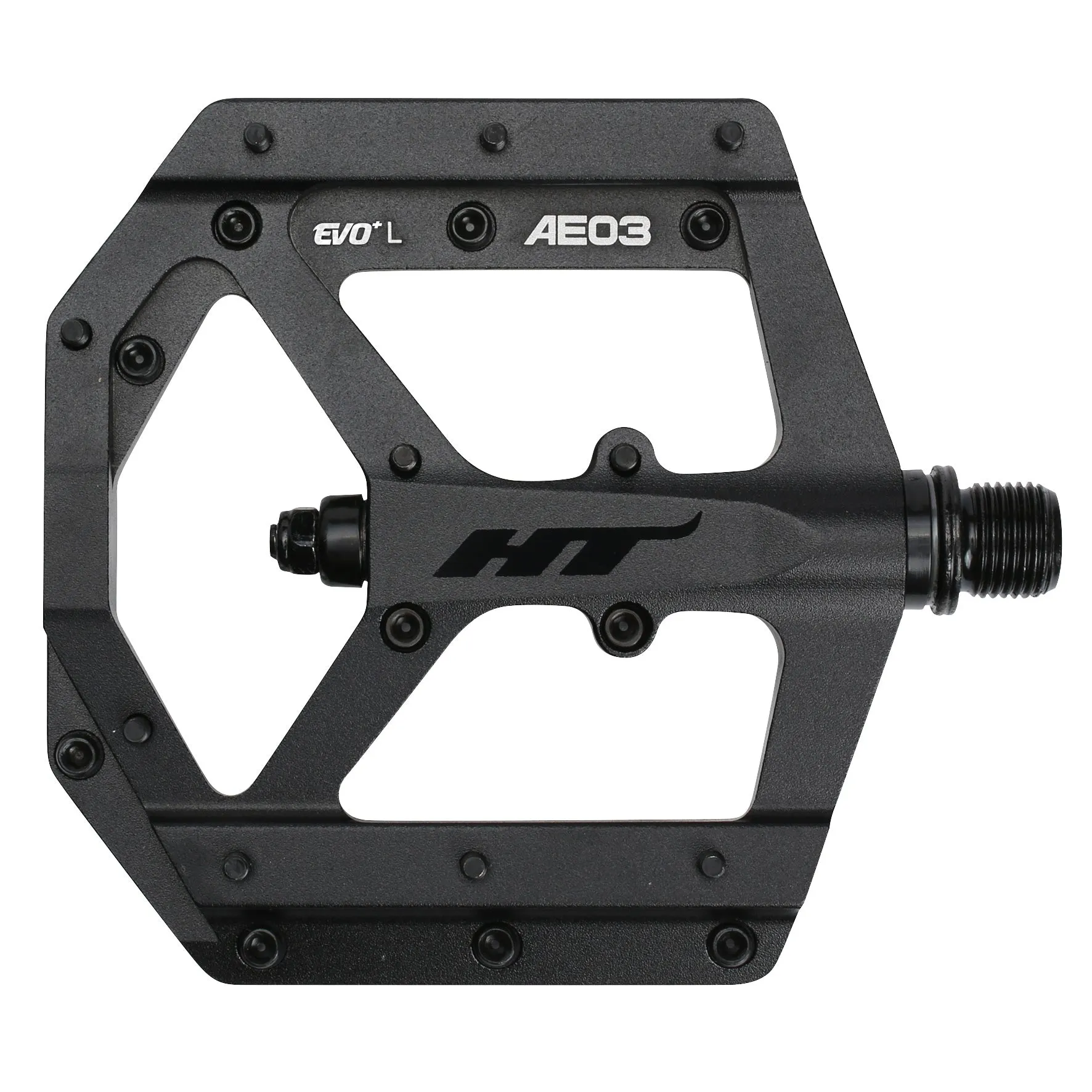 HT Components AE03(EVO ) Pedals - Platform Aluminum 9/16" Stealth Black