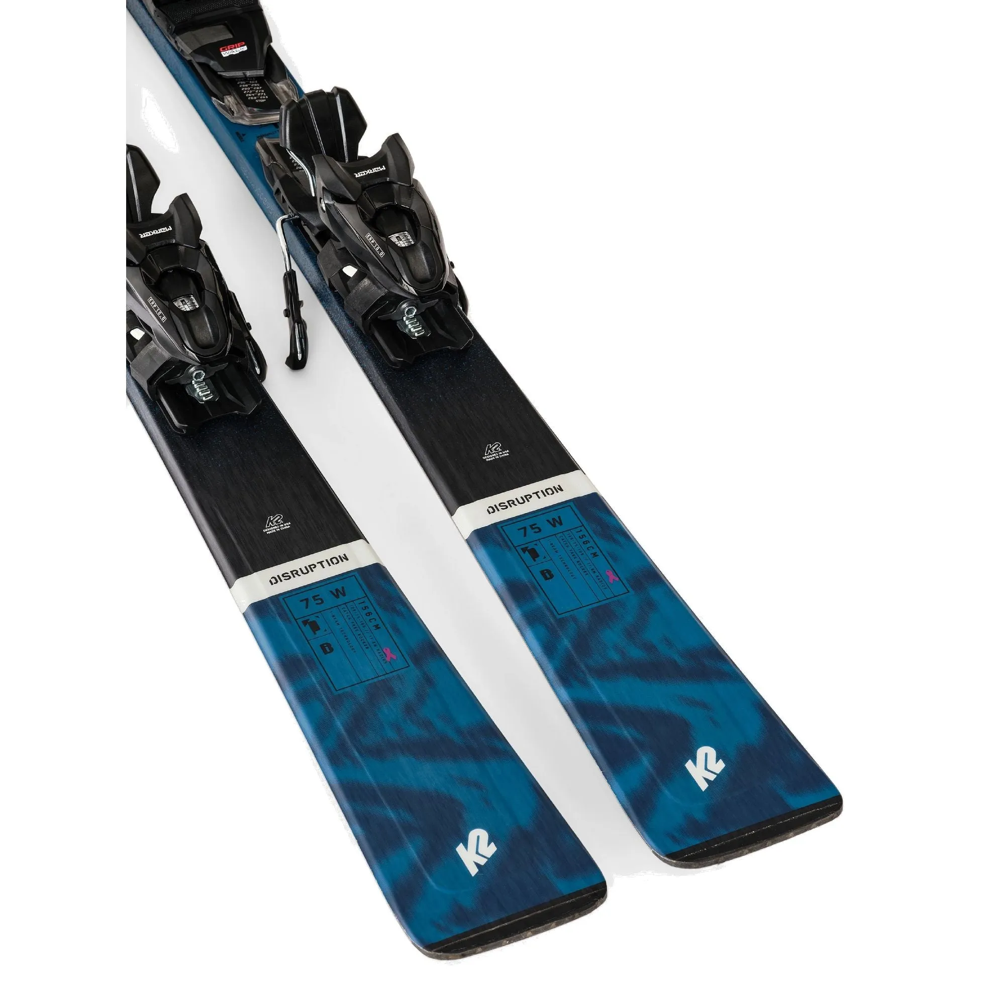 K2 Women's Disruption 75 Skis   QuikClik Bindings