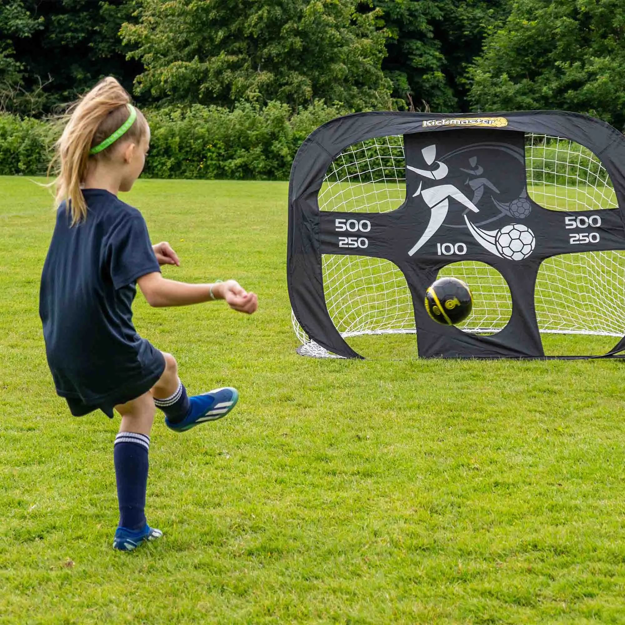 Kickmaster Large Quick Up Goal and Target Shot