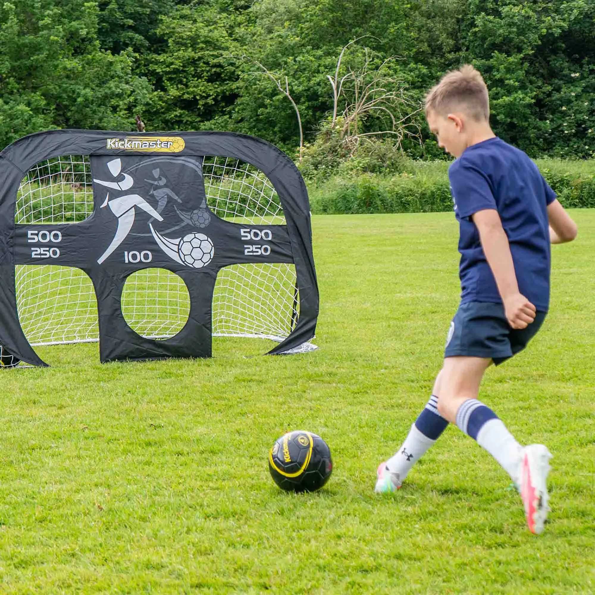 Kickmaster Large Quick Up Goal and Target Shot