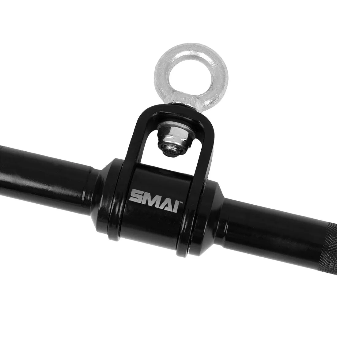 Lat Pull Down Bar Revolving Attachment with Ball Grip for Cable Machine Smai