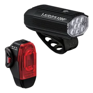 Lezyne Lite Drive 1200  and  KTV Drive Pro  Light Pair