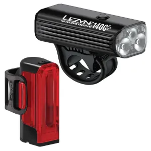 Lezyne Macro Drive 1400  /  Strip Drive Pro 400  Light Pair