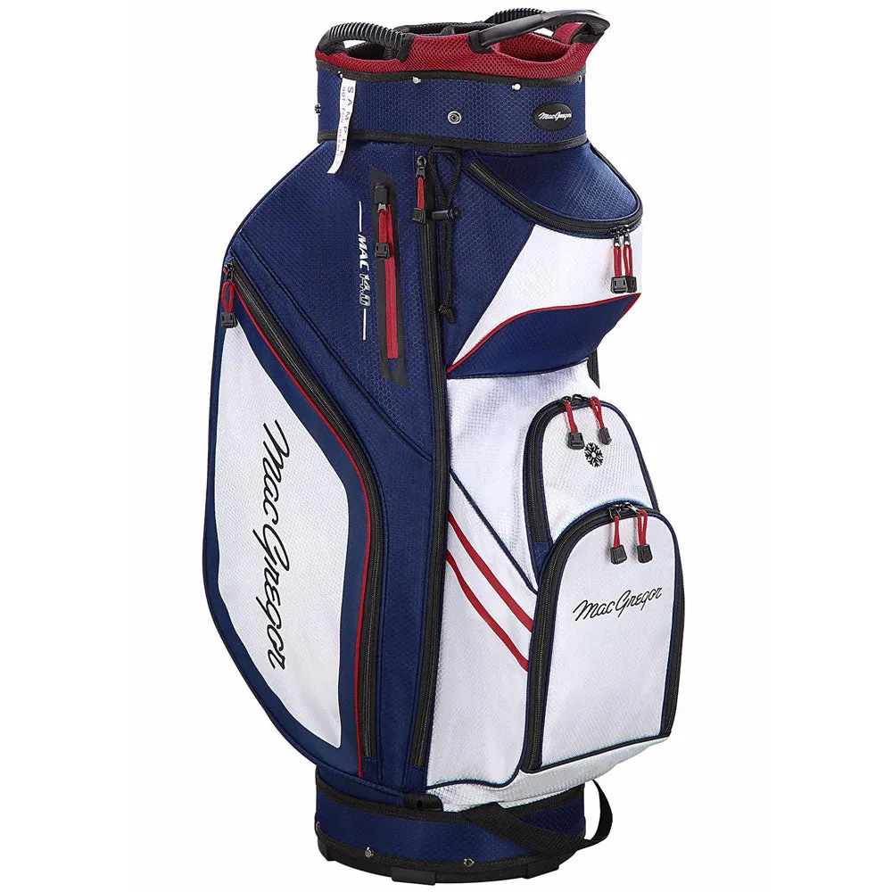 MacGregor Principal 10" Cart Bag - Navy/White/Red