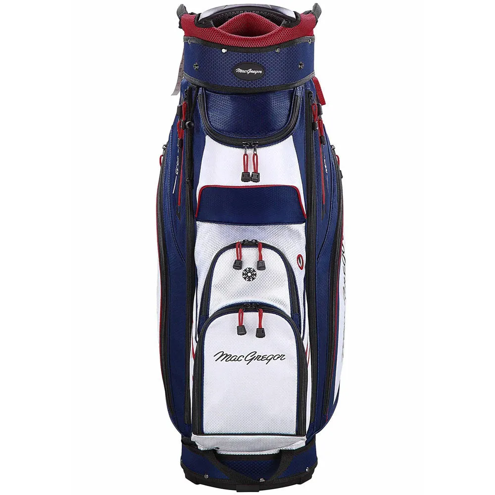 MacGregor Principal 10" Cart Bag - Navy/White/Red