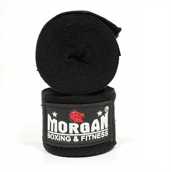 Morgan Cotton Boxing Hand Wraps 180 inch - 4m long (pair)