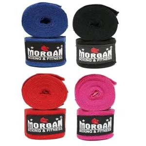 Morgan Cotton Boxing Hand Wraps 180 inch - 4m long (pair)