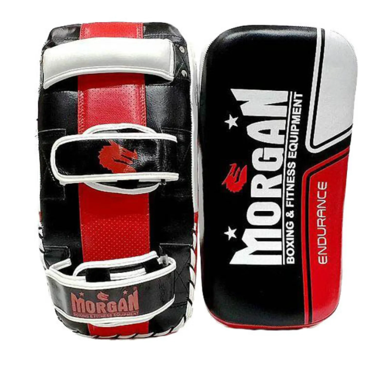 Morgan Endurance Gel Leather Curved Thai Pads (Pair)