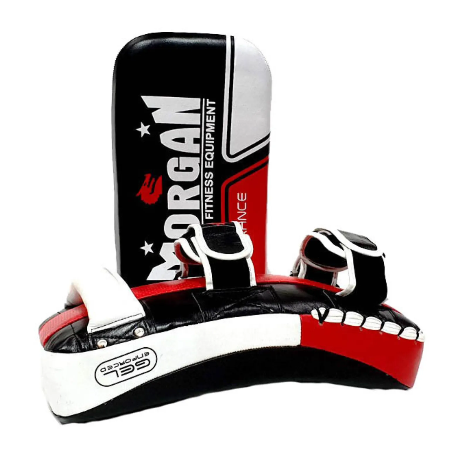 Morgan Endurance Gel Leather Curved Thai Pads (Pair)
