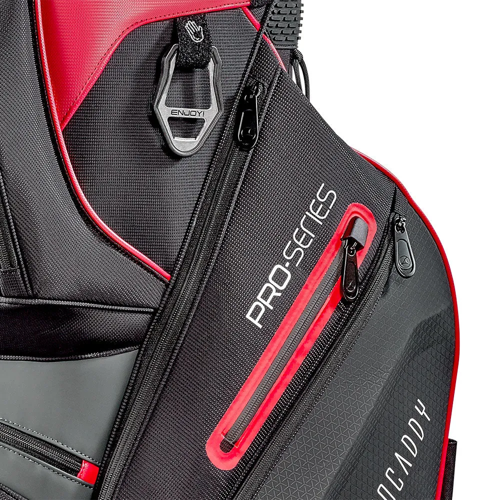 Motocaddy Pro Series Cart Bag - Black/Red