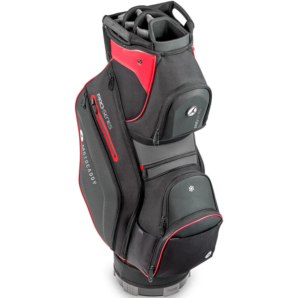 Motocaddy Pro Series Cart Bag - Black/Red