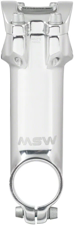 MSW 17 Stem - 100mm 31.8 Clamp  /-17 1 1/8" Aluminum Silver