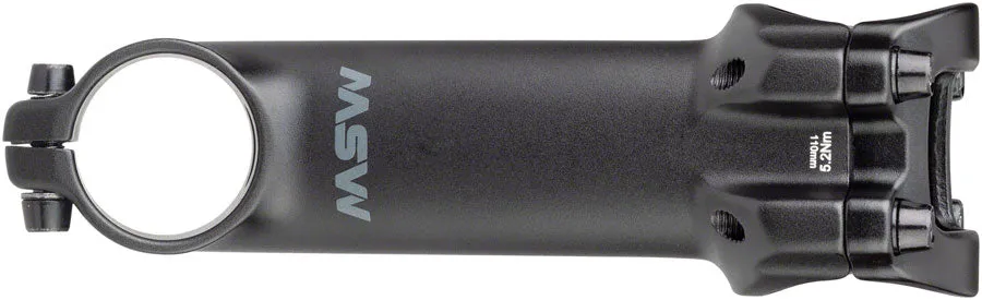 MSW 17 Stem - 110mm 31.8 Clamp  /-17 1 1/8" Aluminum Black