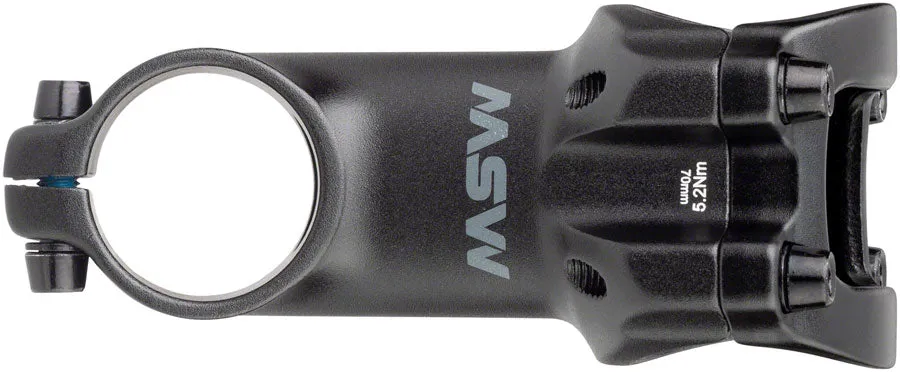 MSW 17 Stem - 70mm 31.8 Clamp  /-17 1 1/8" Aluminum Black