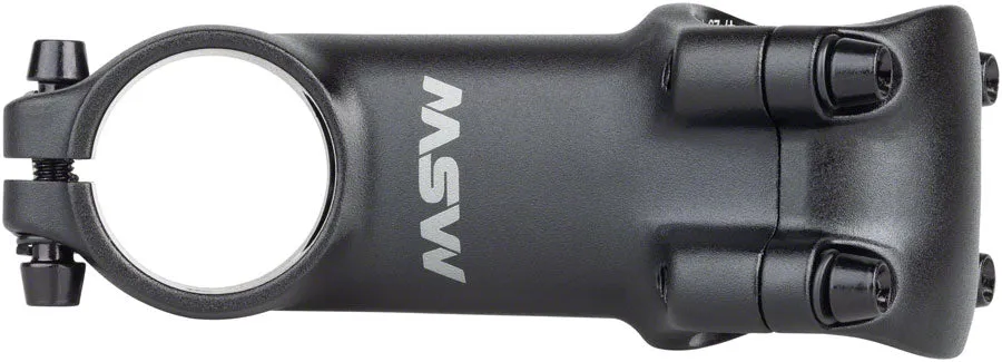 MSW 25 Stem - 80mm 31.8 Clamp  /-25 1-1/8" Aluminum Black