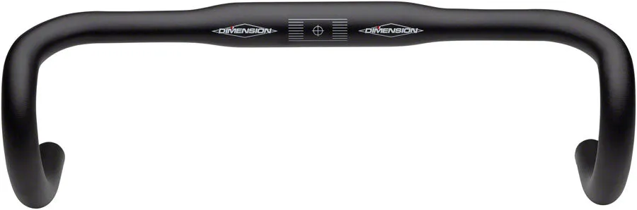 MSW Flat Top Shallow Drop Handlebar - Aluminum 31.8mm 38cmBlack