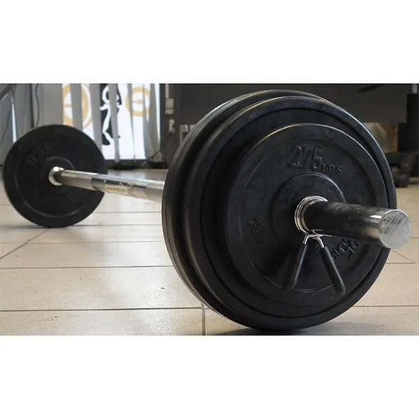 Muscle Motion 26.5kg Rubber Standard Barbell Set
