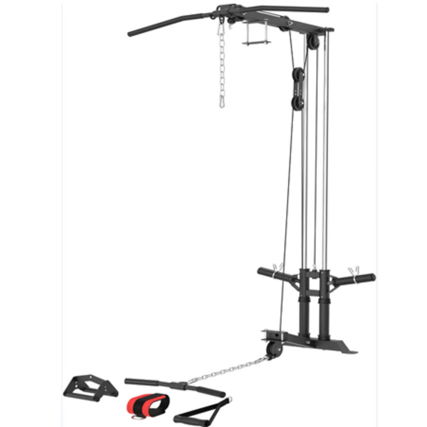 Muscle Motion PR1012 Package- Power Rack inc high low pulley Bench Bar 100kg Bumper weight Plates