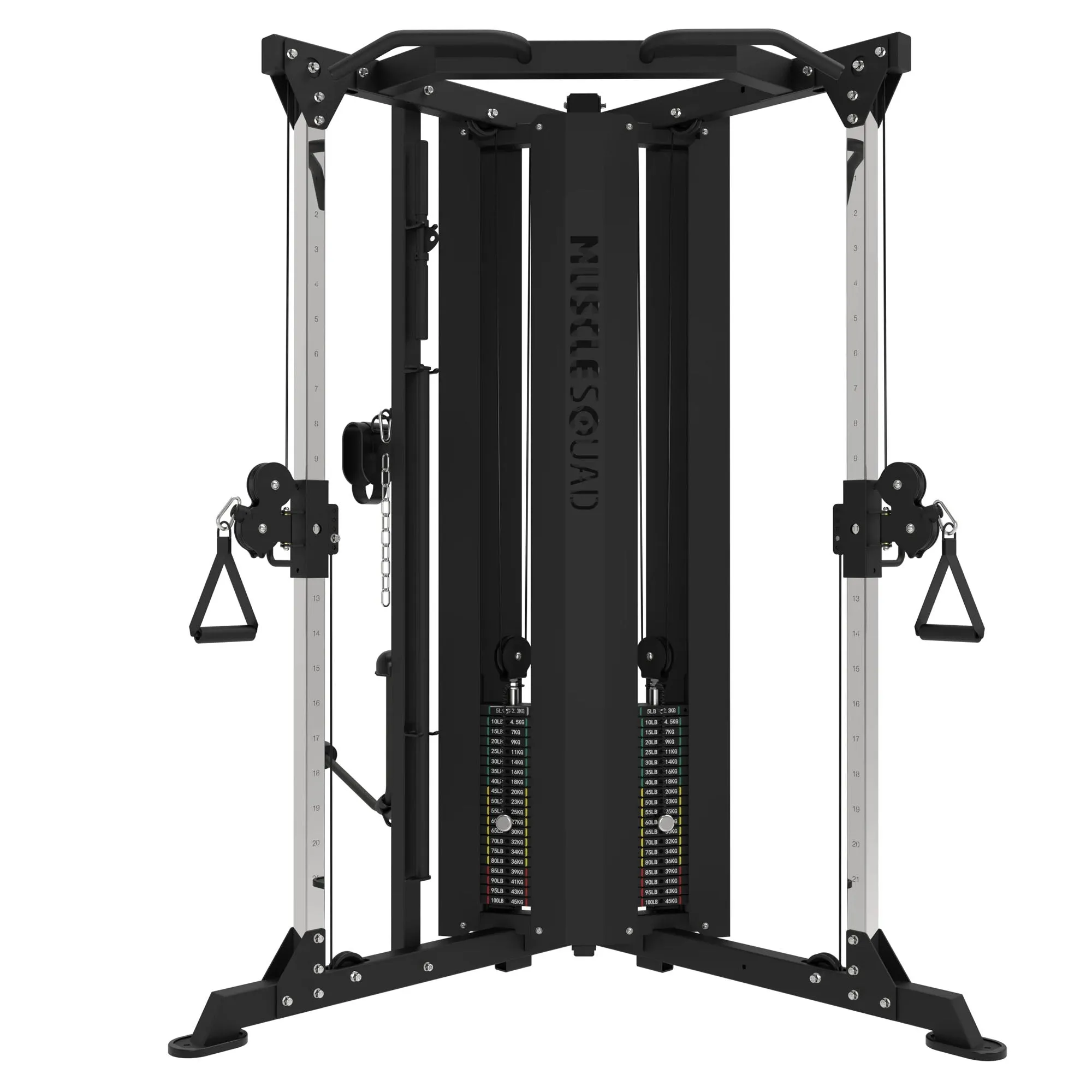 MuscleSquad Dual Action Pulley Cable Machine