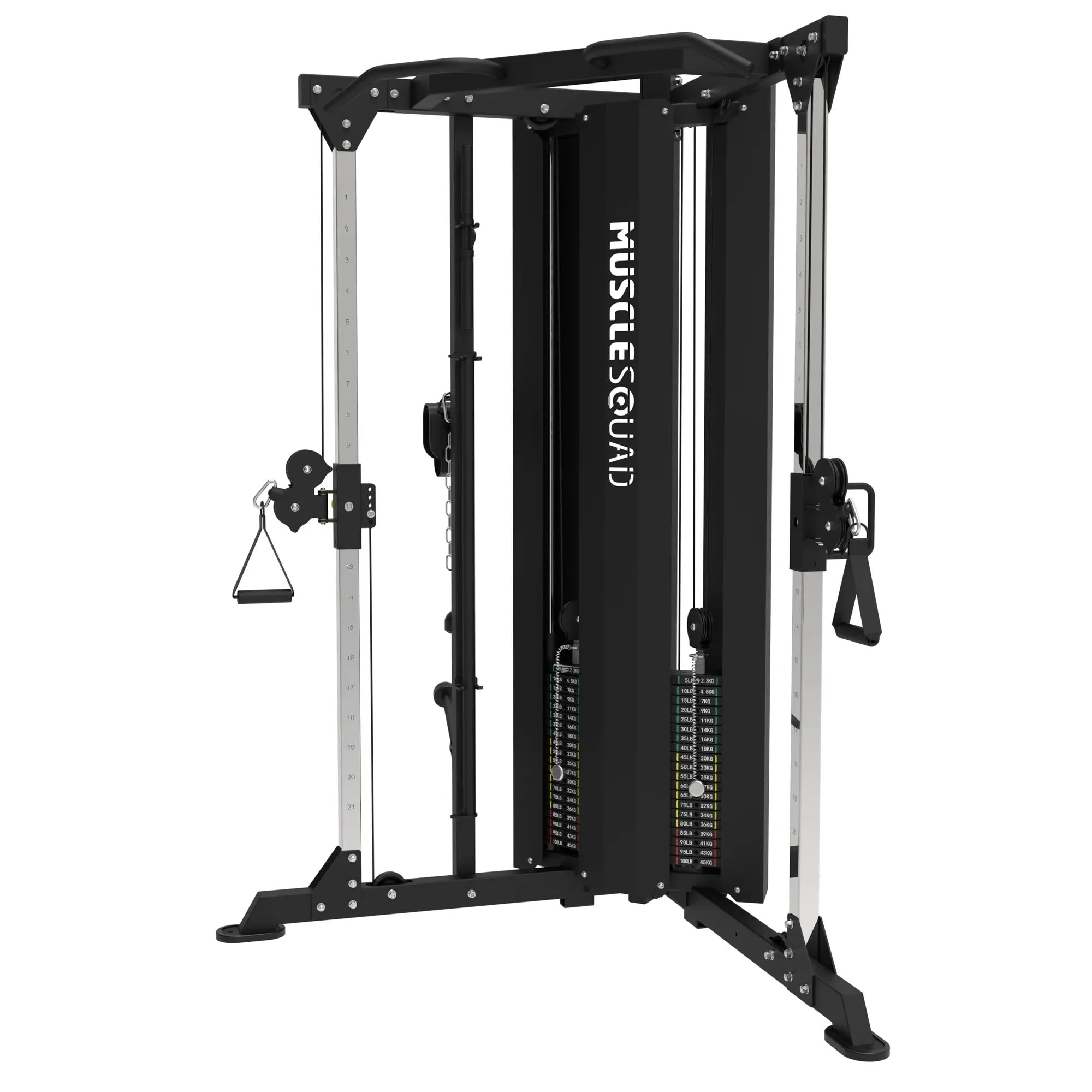 MuscleSquad Dual Action Pulley Cable Machine