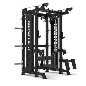 MuscleSquad Phase 4 Cable Equipped Multi Functional Squat Rack