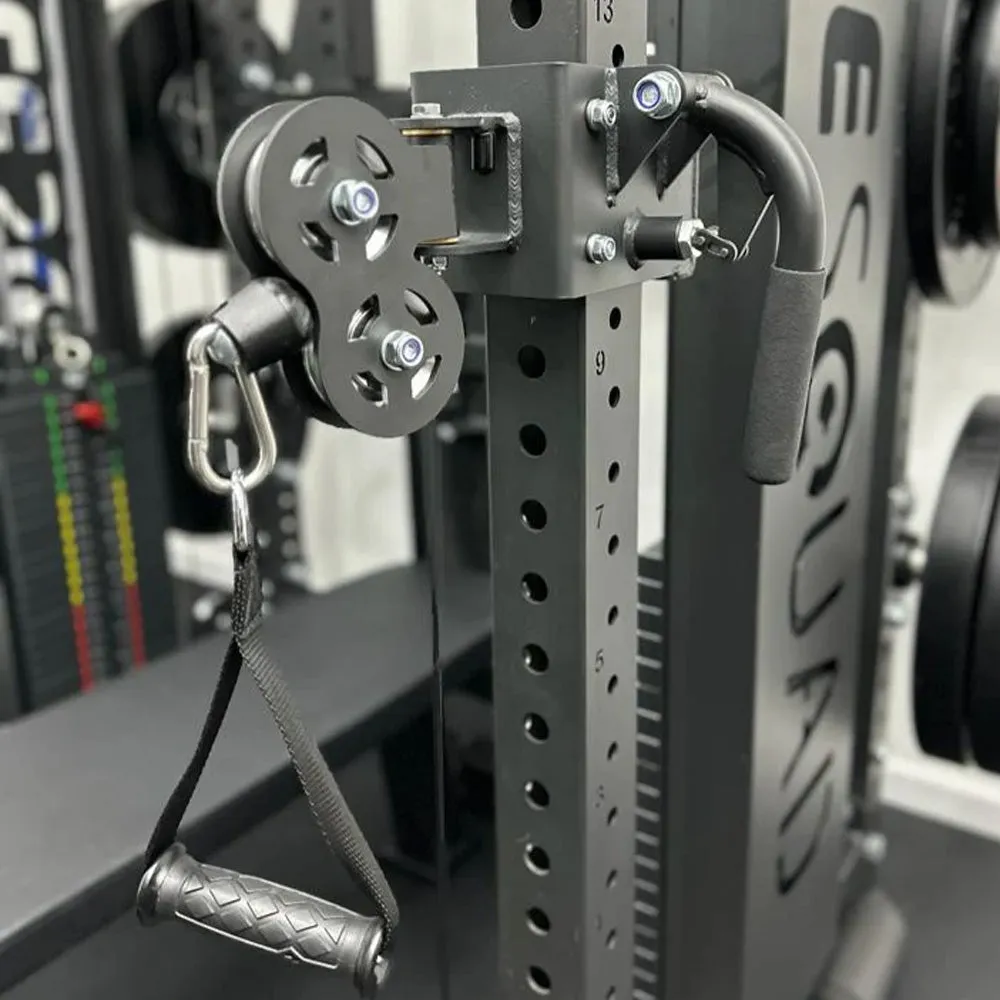 MuscleSquad Phase 4 Cable Equipped Multi Functional Squat Rack