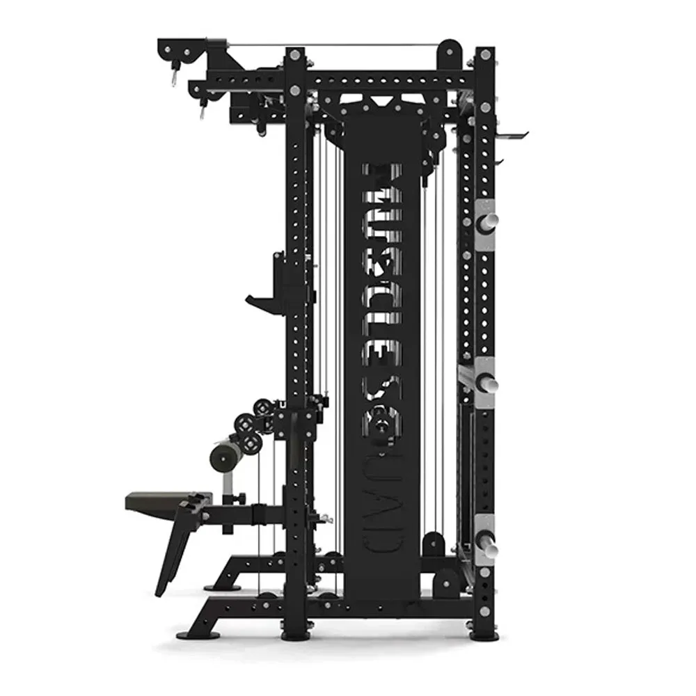 MuscleSquad Phase 4 Cable Equipped Multi Functional Squat Rack