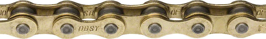 Odyssey Bluebird Chain - Single Speed 1/2" x 1/8" 112 Links Gold
