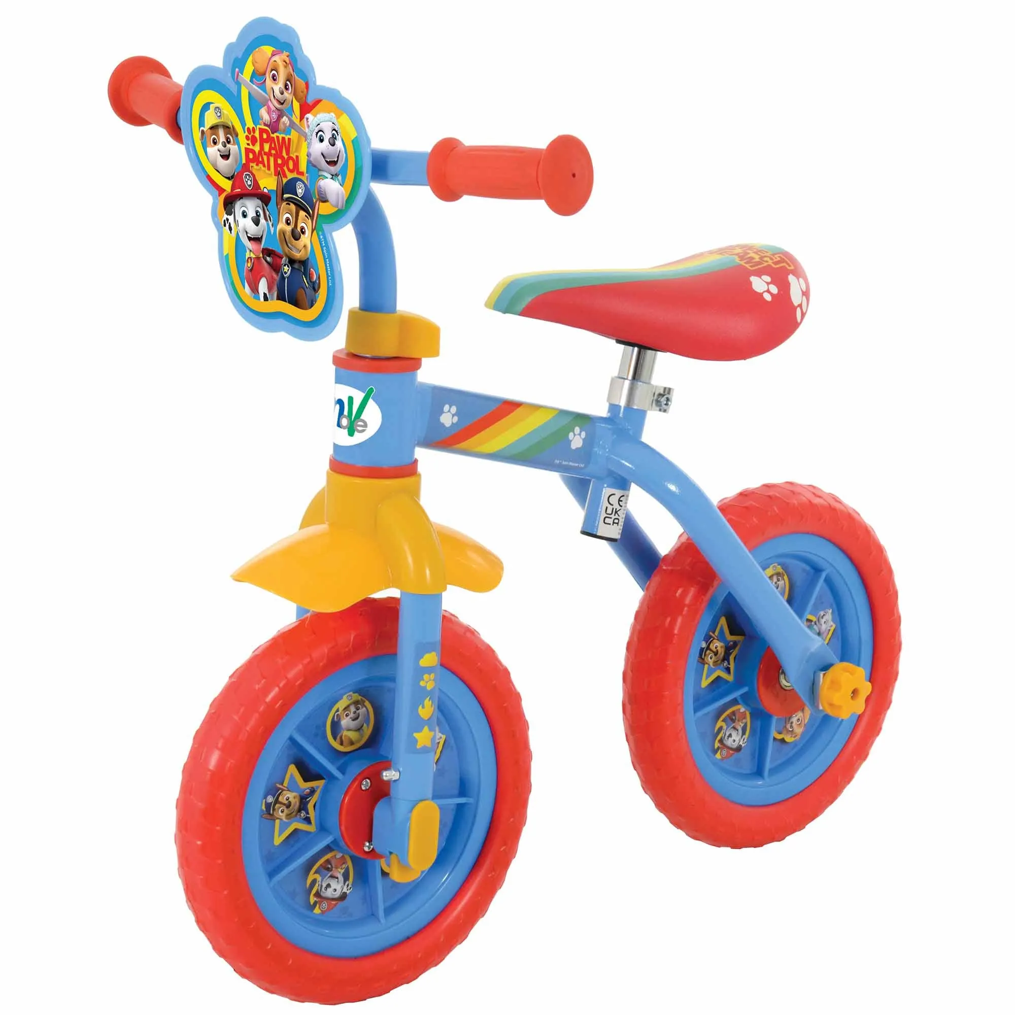 Paw Patrol 2-in-1 10" Wheel Size Training Bike